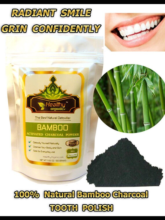 Natural Teeth Whitening Activated Bamboo Charcoal Powder for Etsy