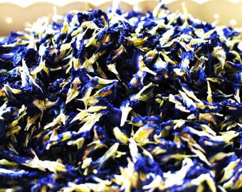 Organic Blue Butterfly Pea Flower, Flavoring, Brewing, Natural Food Coloring for Baking, Cake, Candy making ; (1 Kg) - FREE SHIPPING !