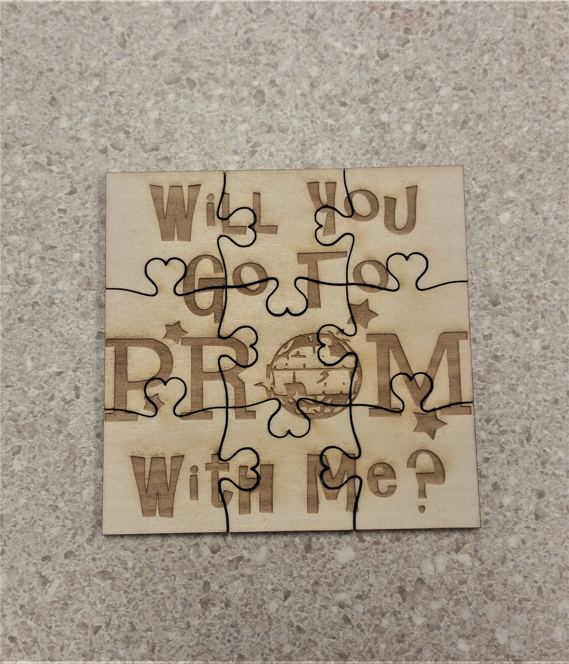 Will You Go to PROM With Me Proposal 9 Piece Jigsaw Puzzle Etsy