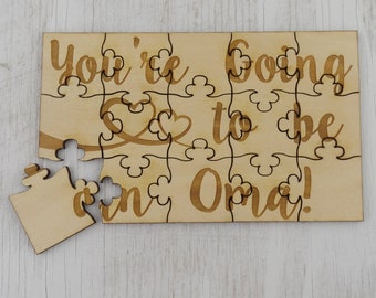 You're Going to Be an Oma Puzzle Basswood Lasered Jigsaw - Etsy