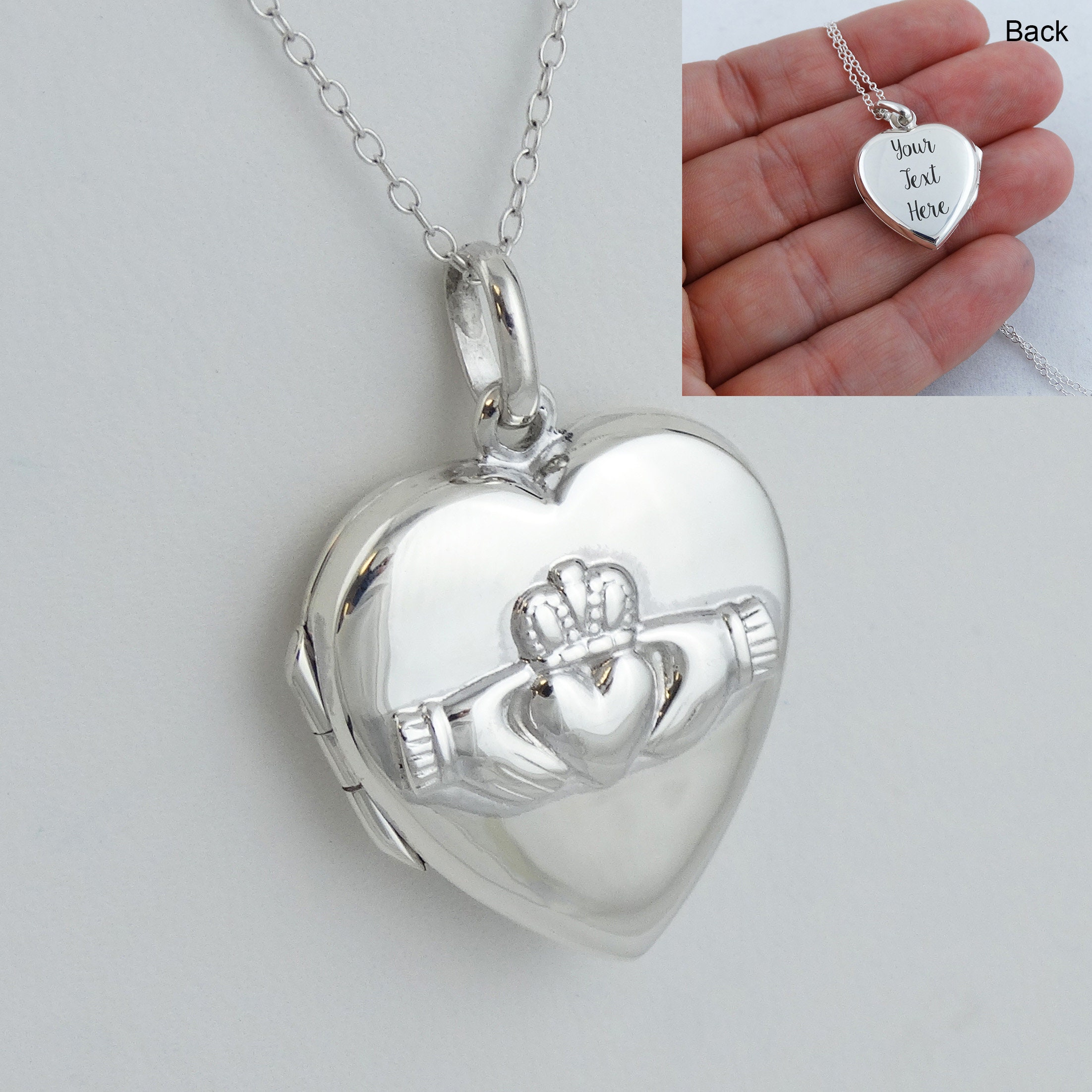 Claddagh locket sale