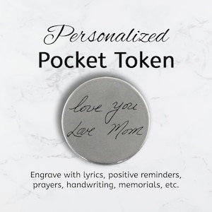 Personalized Pocket Token - 25mm Stainless Steel Coin with Custom Engraving