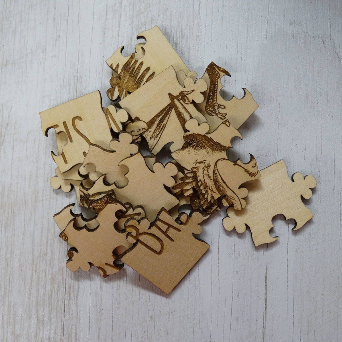 Gender Reveal Puzzle Basswood Lasered Jigsaw Puzzle Etsy