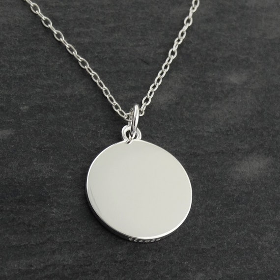 Round Handwriting Charms Necklace