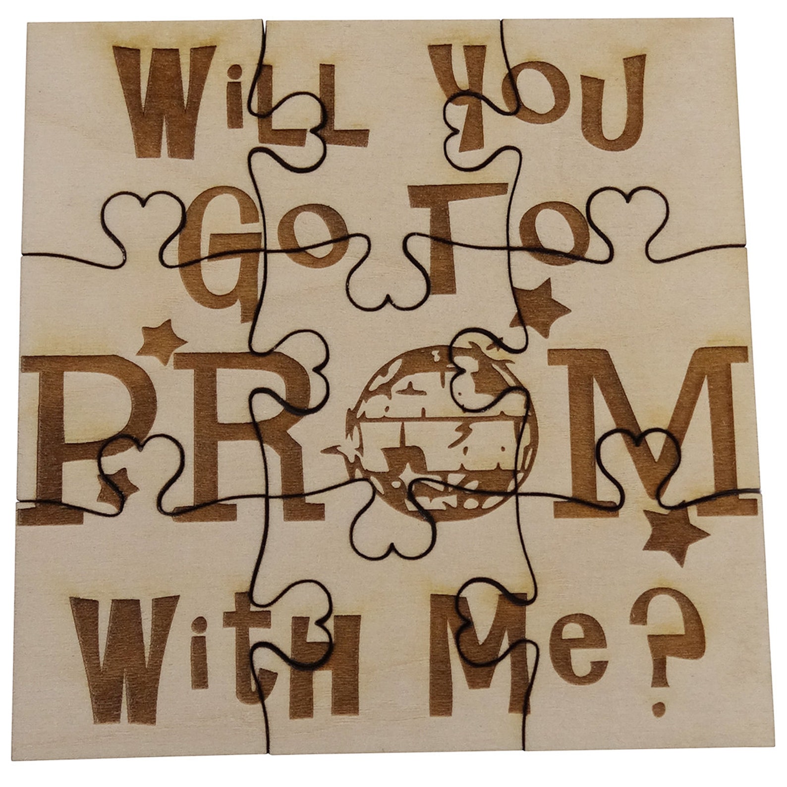 Will You Go to PROM With Me Proposal 9 Piece Jigsaw Puzzle - Etsy