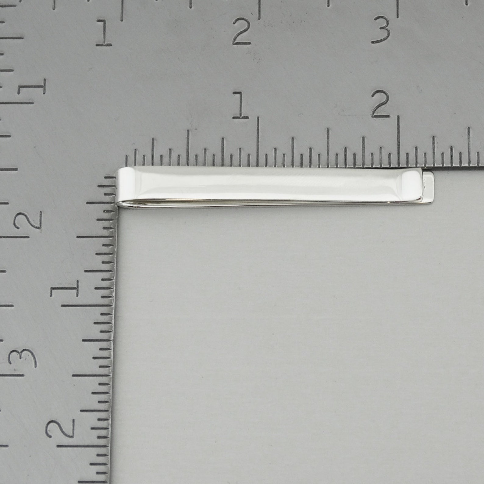 personalised sterling silver tie clip