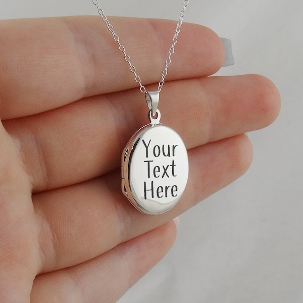 Silver name locket Clearance