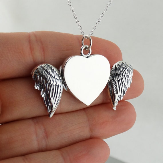 Guardian Angel Embrace Womens Crystal And Diamond Heart-Shaped Pendant  Necklace