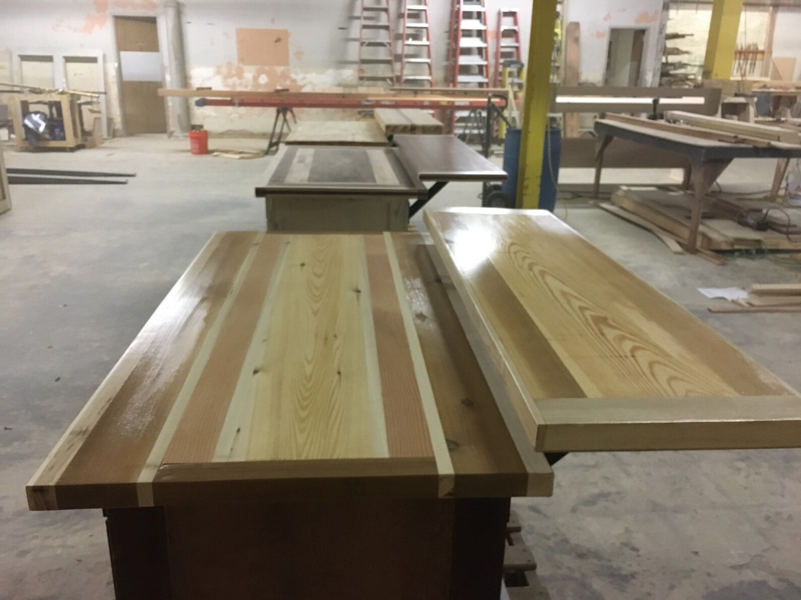 Kitchen Island With Floating Butcher Block Top Etsy