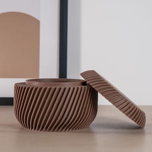 Pot Organisateur con Couvercle à Vis - Design Contemporain