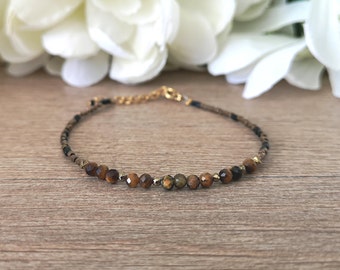 Tiger's Eye bracelet and stainless steel