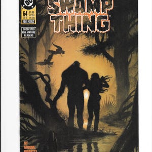 Swamp Thing #64! 1987! Final Alan Moore Script! Stephen Bissette Art! Alec Holland! Abbie Arcane!  Classic Alan Moore Swamp Thing!