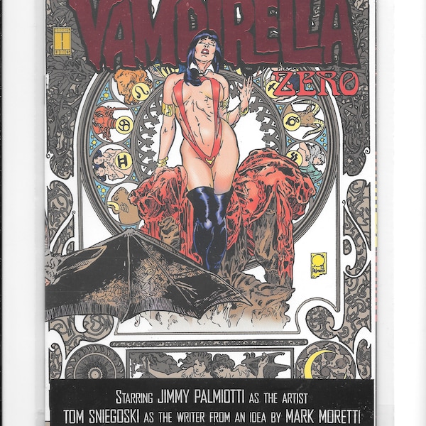 Vampirella #0! 1994! Harris Comics! Red Foil Edition! Polybagged! Pendragon! Vampirella and Adam van Helsing! St. Benedictus! Joe Quesada!