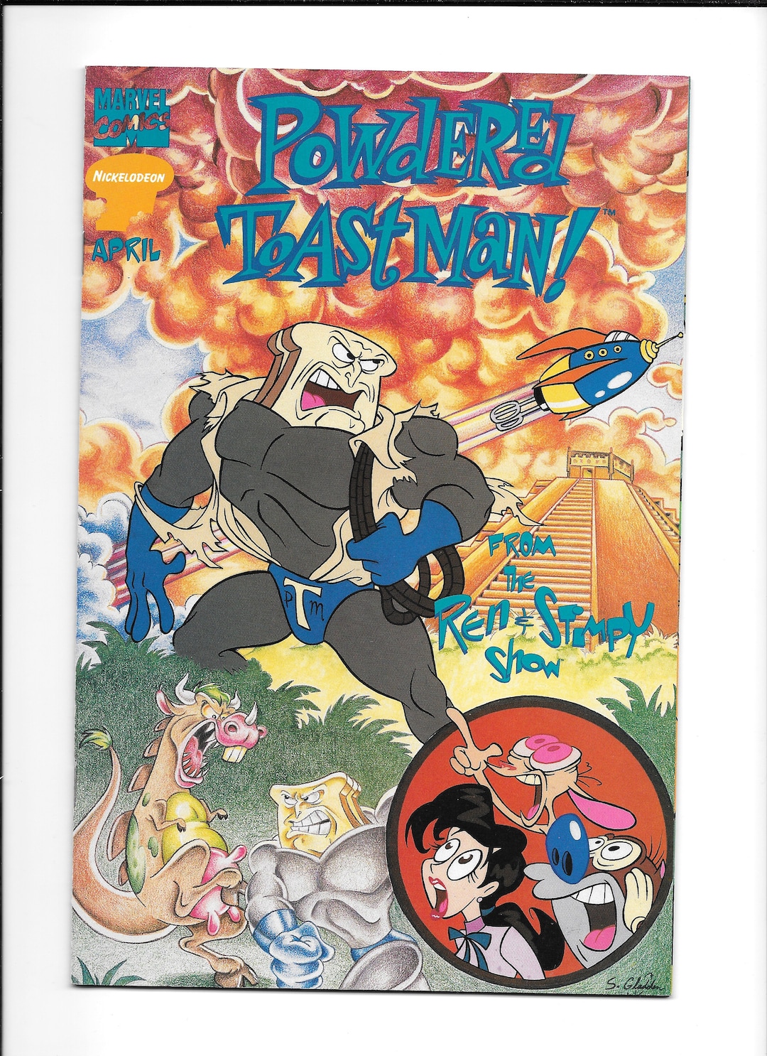 Ren and Stimpy Show Special Powdered Toast Man 1 1995 Ren Etsy