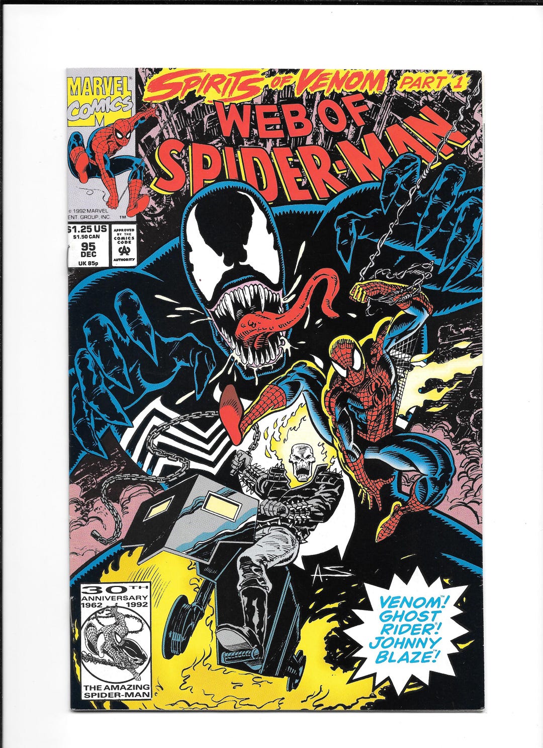 Venom Rider Web of Spiderman 95 Venom Ghost Rider Spider-man Vs Venom Ghost Rider ...