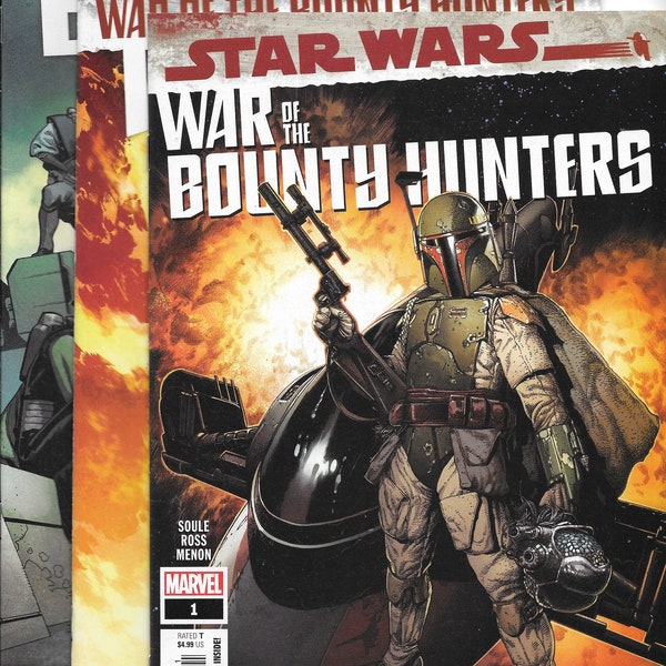 Star Wars! War of the Bounty Hunters #1! Boba Fett! IG-88 #1! Boushh #1! Secret Origin Boushh! Domina Tagge! Princess Leia! Jabba the Hutt!