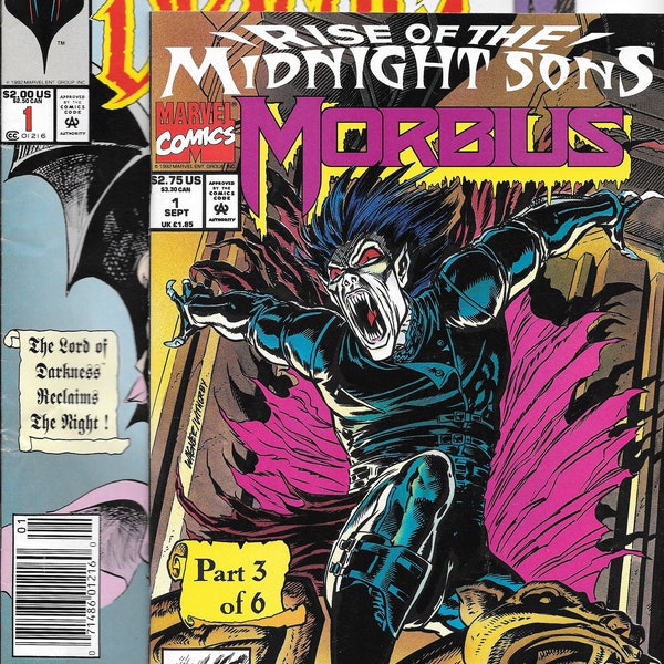 Morbius #1! Savage Return of Dracula #1! Tomb of Dracula #1 and 2 reprint! Blade! Darkhold! Ghost Rider! Midnight Sons! Morbius Poster!