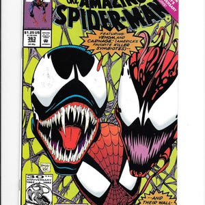 Marvel Comics Amazing Spiderman #362 Carnage & Venom cover Marvel Comics Amazing Spiderman #362 Carnage & Venom cover