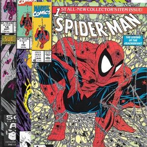 Spider-Man #1! Spider-Man #7 and 14! 1990! Spider-Man vs Lizard! Todd McFarlane! Vintage Spider-Man Comics! Hobgoblin! Ghost Rider!