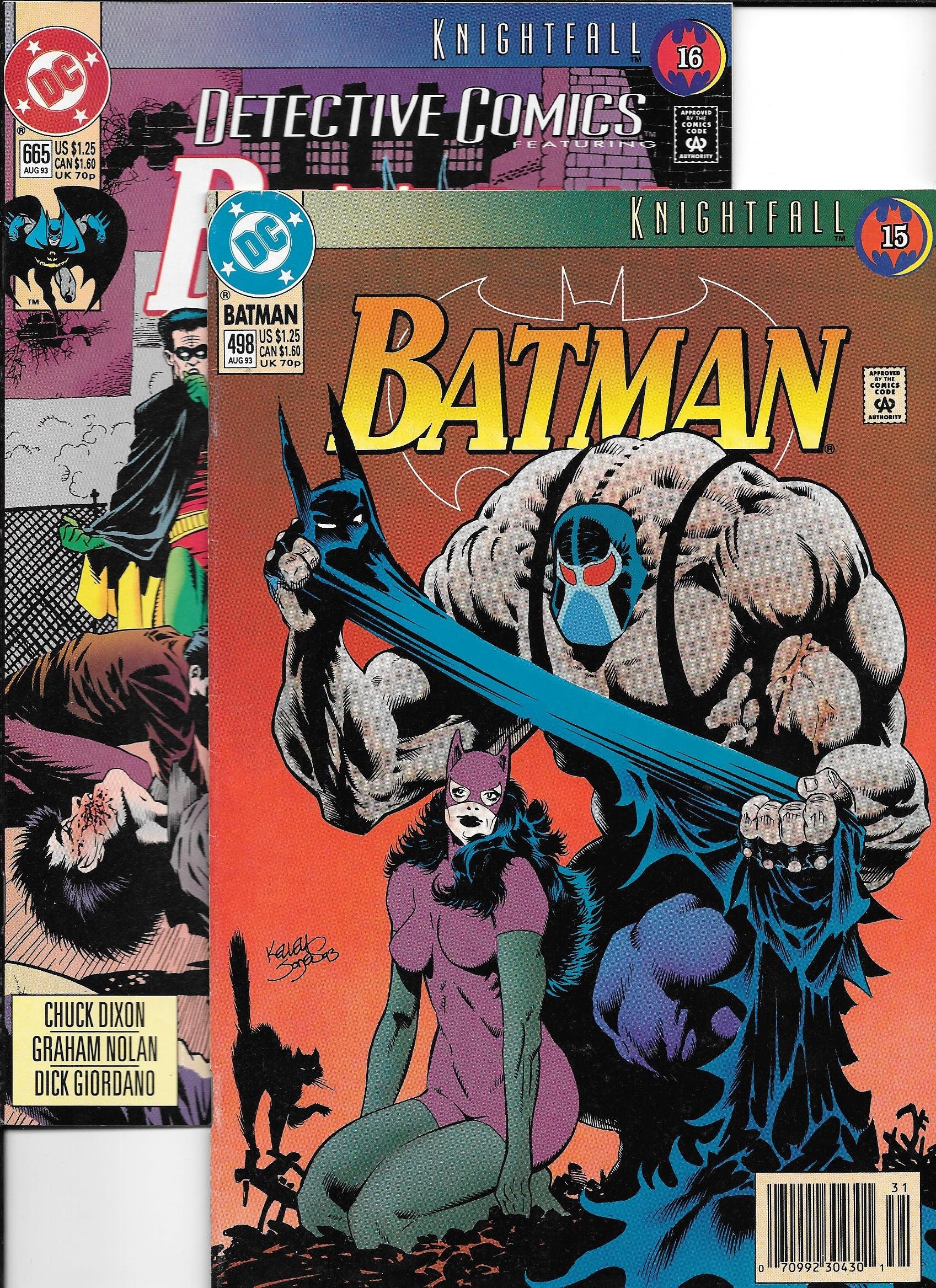 Batman 498 and Detective 665 Knightfall 15 and 16 Bane - Etsy