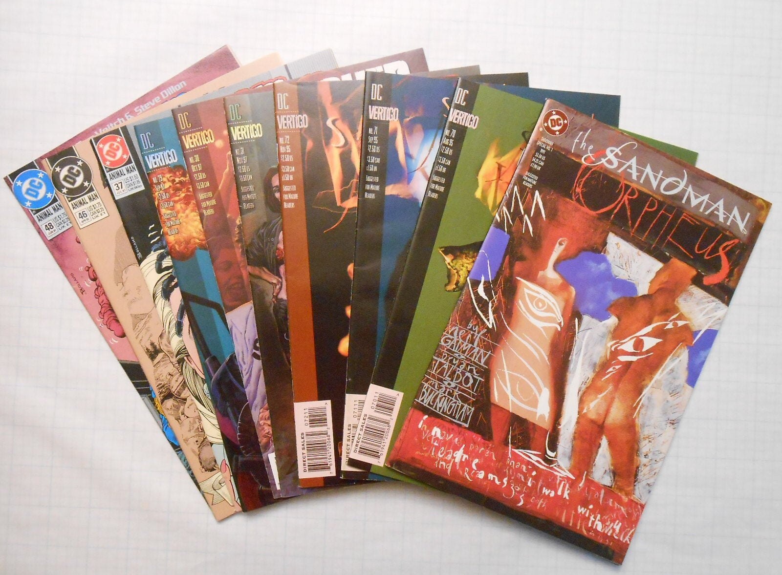 Sandman Special 1 Orpheus 70 72 Preacher 29 31 Animal Etsy