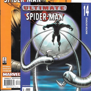 Ultimate Spider-Man #14 and 21! 1st Ultimate Doctor Octopus! Ultimate Kraven the Hunter! 1st Ultimate Gwen Stacy! Ultimate Spider-Man Comics