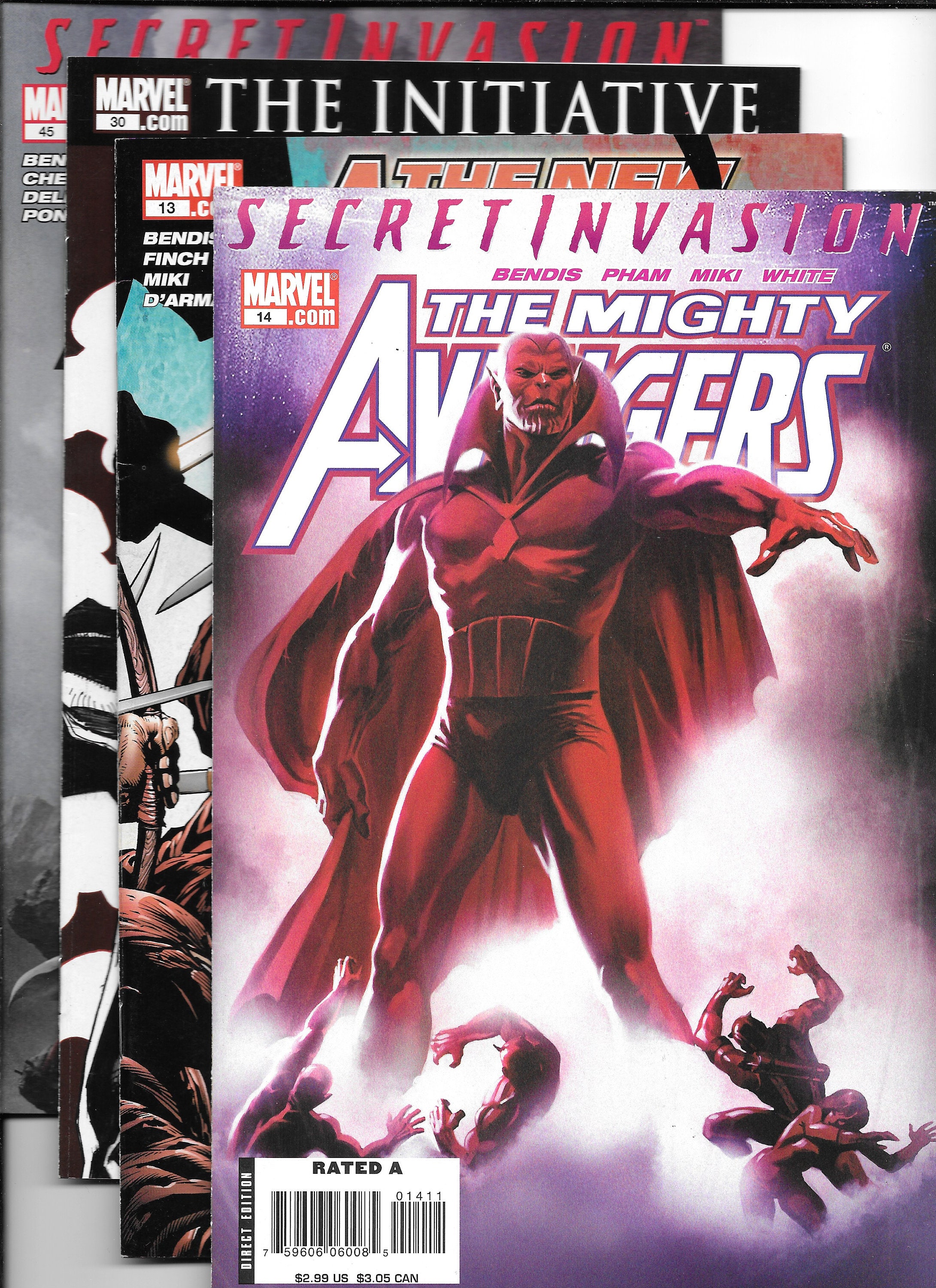 New Avengers #44 Secret Invasion Print Ad Comic Poster Art PROMO Original  Skrull