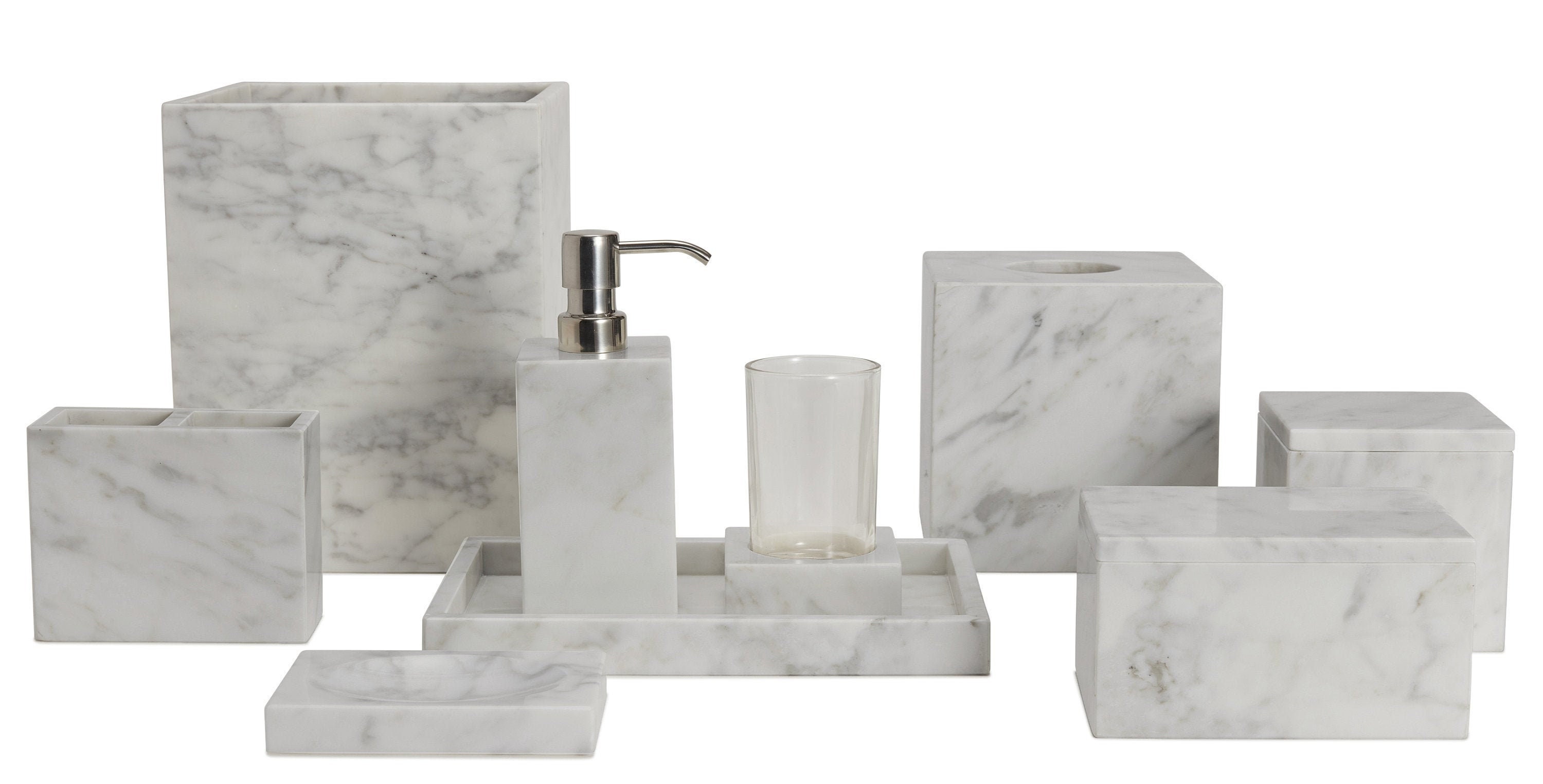 Napoli Marble Bath Accessories Italian Marble Bath Set Etsy