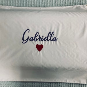 Personalized White Lekton Pillow Case, 100% Combed Cotton, 300 Thread Count, Queen, King Size, with Free Shipping