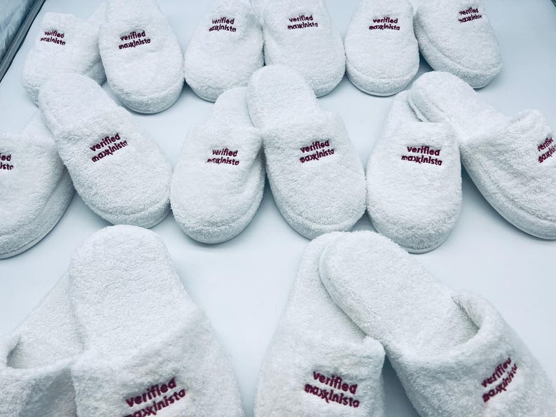 Custom Logo Turkish Terry Cotton Slippers, Branded Corporate Gifts, Promotional Spa Hotel Slippers, Bulk Company Giveaway image 6