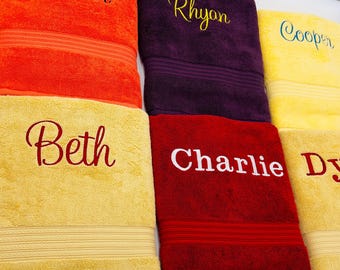 Personalized Hand Towel, 100% Cotton, Monogrammed/Customized Gift, Guest Towel, Kids Bath Time