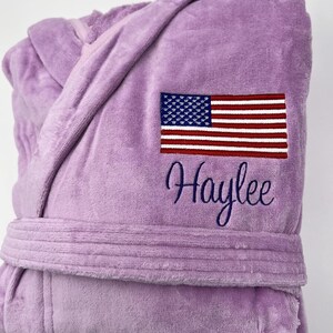 Bata con capucha de felpa personalizada, monogramada, personalizada, 100 % algodón, lujosa, hecha en Turquía, OSFM/mediana, ¡SOLO AQUA! imagen 10