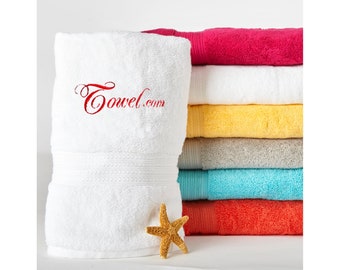 Personalized Bath Towel, 100% Cotton, Monogrammed/Customized Gift Towel, Guest Towel, Kids Bath Time, Teen and Adults