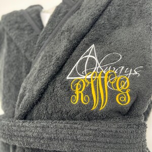 Personalized Hooded Turkish Terry Bath Robe, Monogrammed Robe with Hood, Embroidered, Custom Terry 100% Cotton Gift image 13