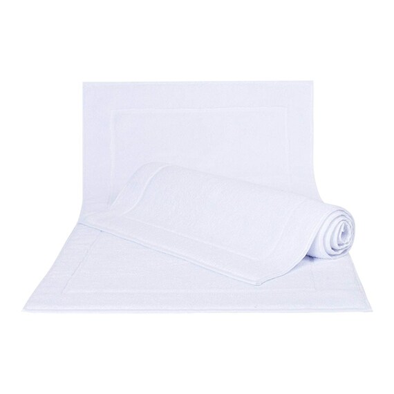Turkish Cotton Tub Shower Bath Mat White 20x34 900 Gsm Etsy