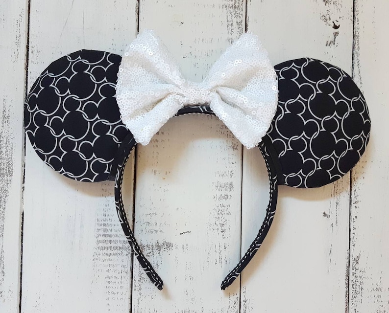 Not So Hidden Mickey Ears with your choice in bow color