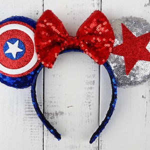 Captain America Falcon Winter Soldier Combo Inspired Ears