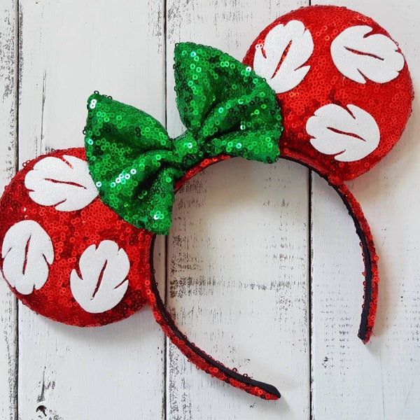 Lilo & Stitch Inspired Ears Choose your bow color from green or blue