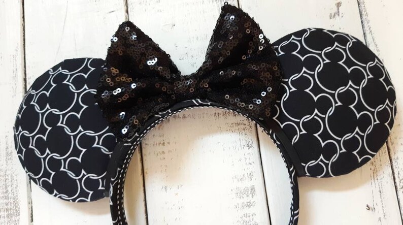 Not So Hidden Mickey Ears with your choice in bow color