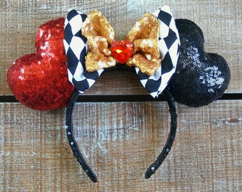 Queen Of Hearts Ears -Disney Inspired