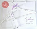 Personalised Prom Glass, Hanger & Bag Gift Set- Prom 2025, Leavers Party Prop, Dress / Suit Hanger, Name Prosecco Flute, Boutique Style Bag
