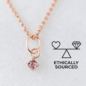 Garnet gemstone charm, Natural rhodolite garnet pendant, January birthstone necklace, Personalized birthstone necklace