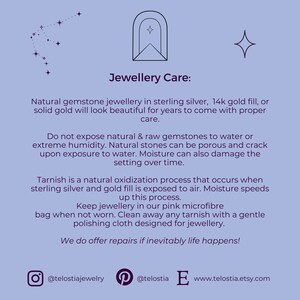 a poster with a description of jewelry care