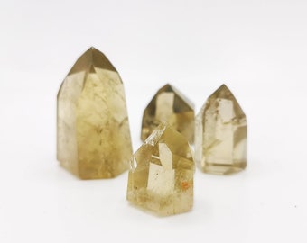 Real Citrine Tower Crystal, Natural Citrine Point Tower, Brazil Citrine, Ethically Sourced Citrine Obelisk, Smokey Citrine Crystal