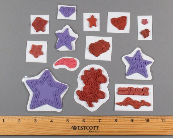 No Foam Unmounted Word /& Saying Rubber Stamps Lot of 24