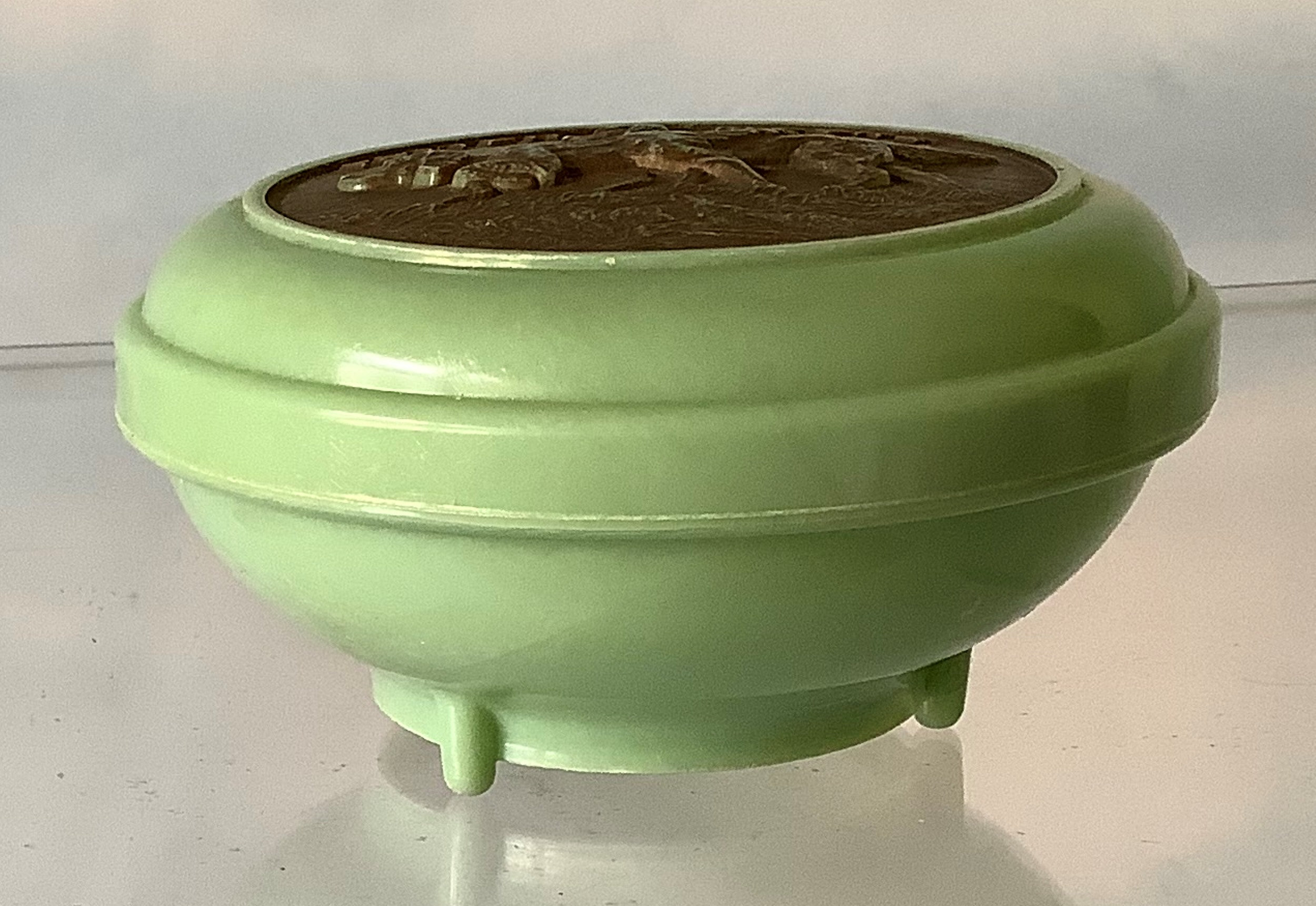Potter & Moore Shaving Soap Container Light Green Bakelite Etsy