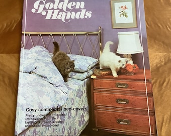Golden Hands Weekly Magazine, Vol 4, Part 54, Knitting, Dressmaking, Needlecraft Sewing, Crochet, Home Sewing, Craft Magazine, c1970's
