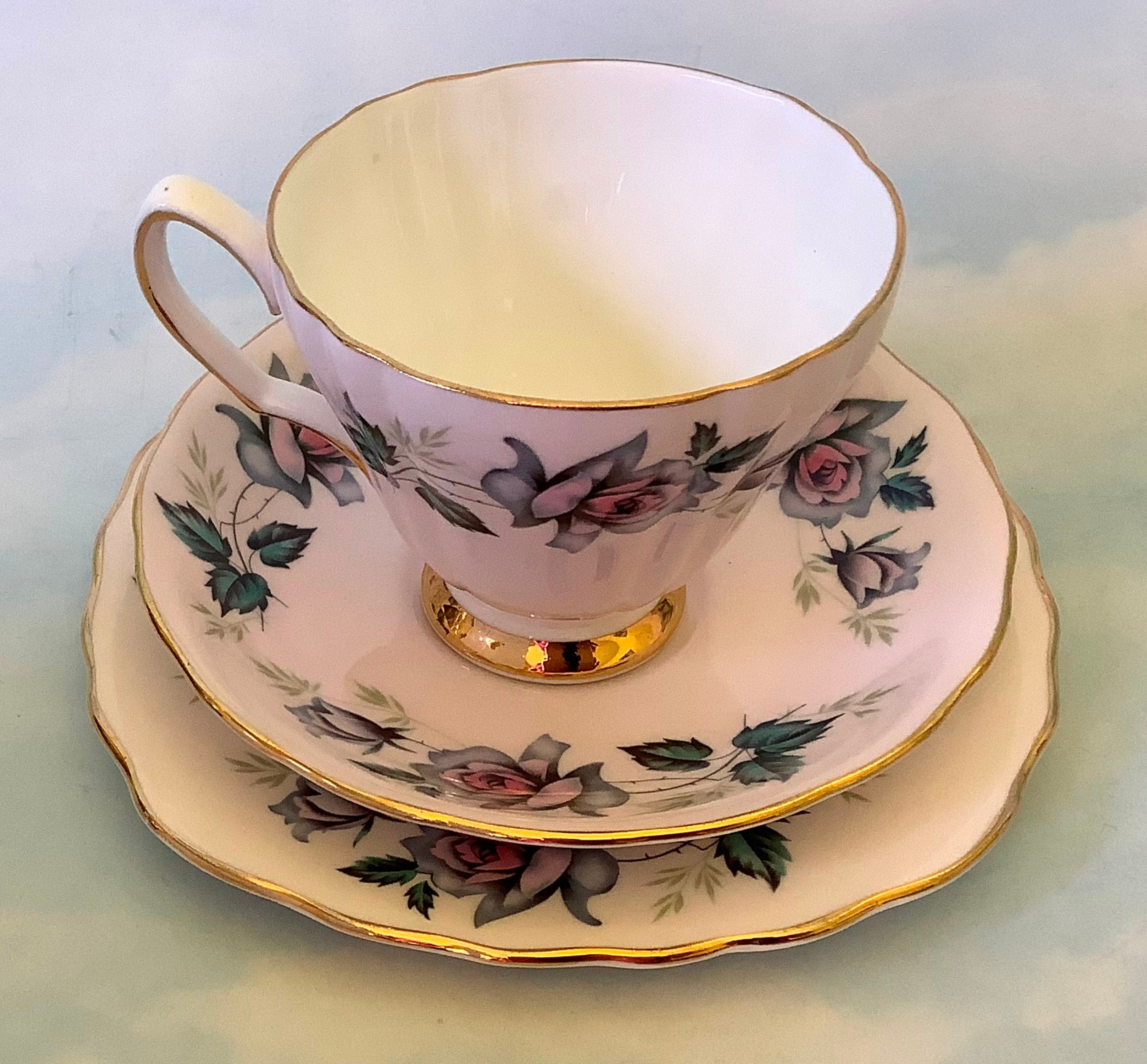 Colclough Roses Trio Pattern No 8183 Vintage Colclough Cup - Etsy