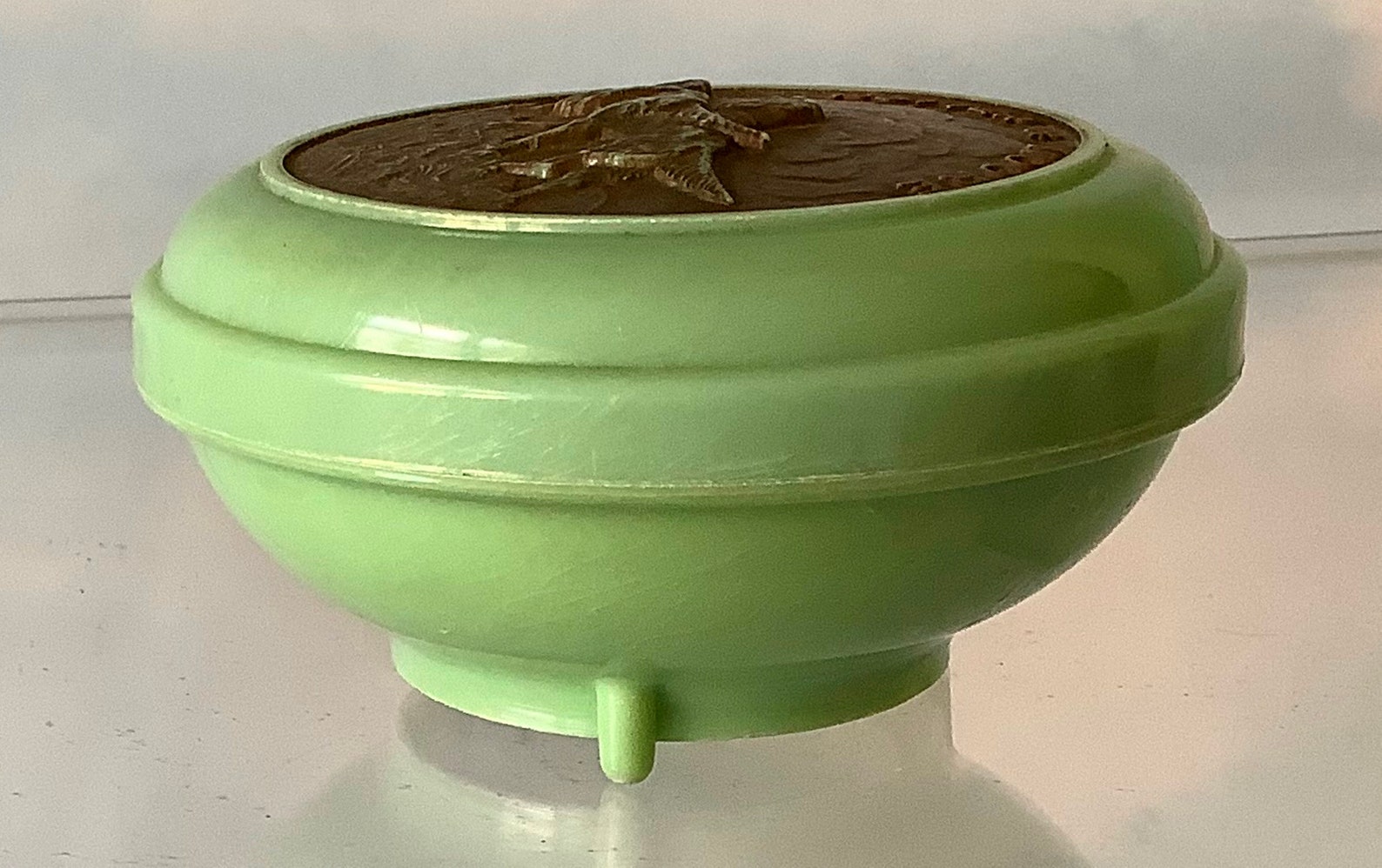 Potter & Moore Shaving Soap Container Light Green Bakelite Etsy