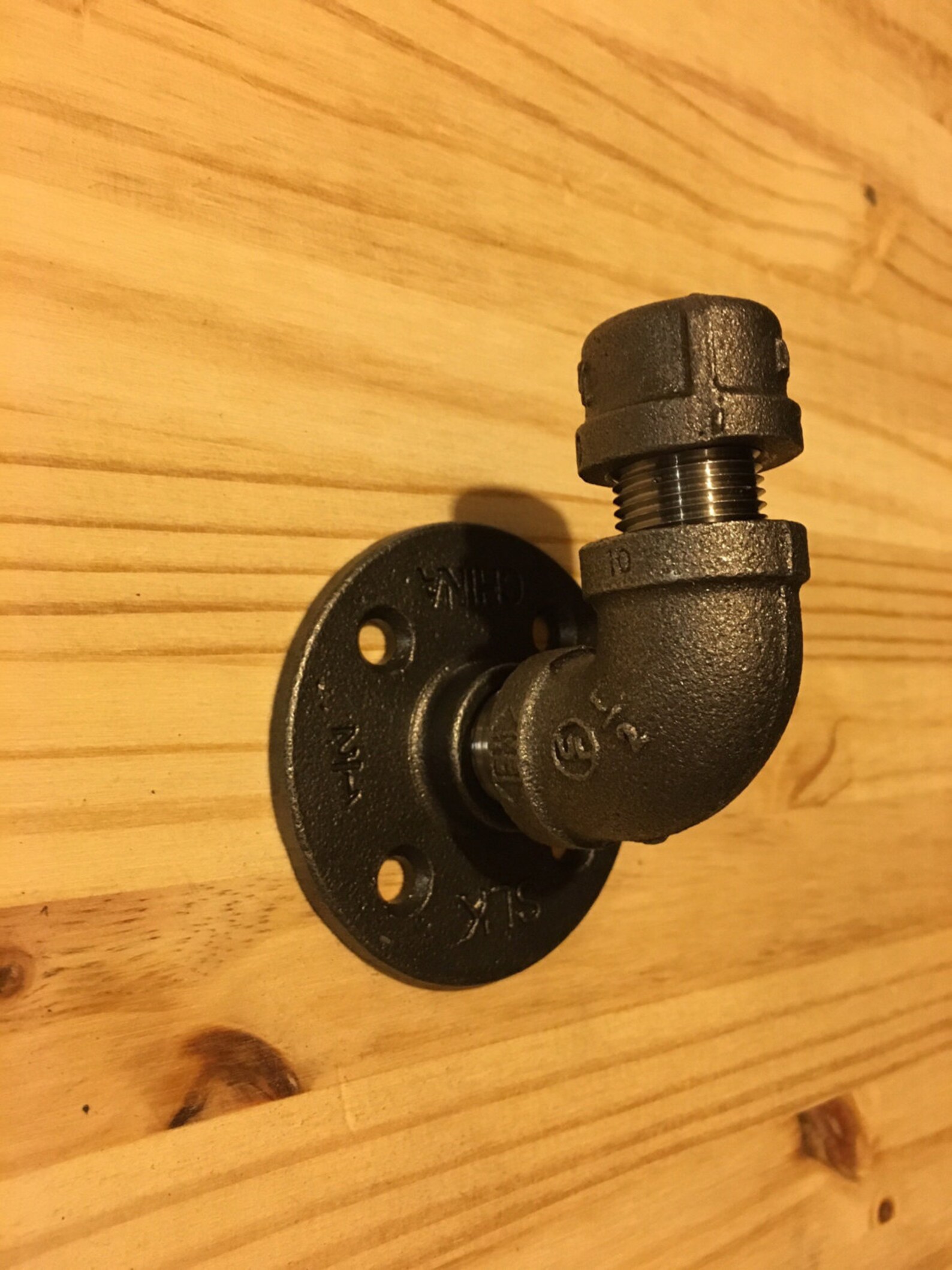 Industrial Hanger Galvanized Pipe Hook for Coat Robe Towel Etsy